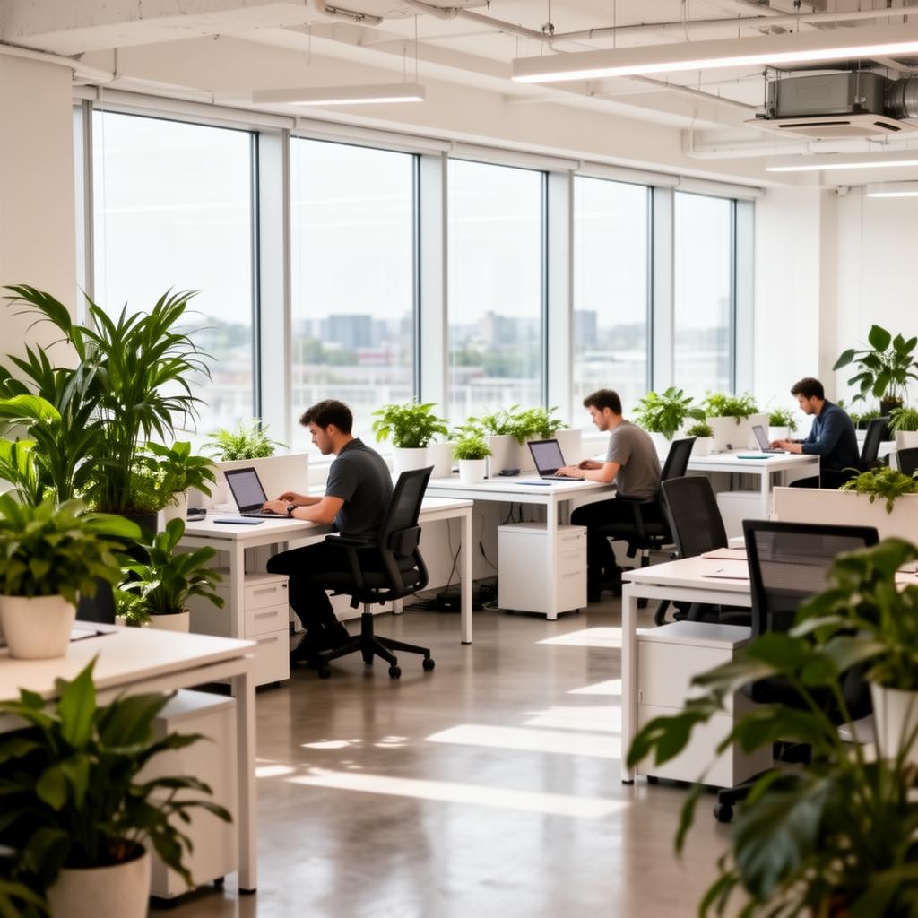 The Benefits Hub advisor team in a bright modern office
